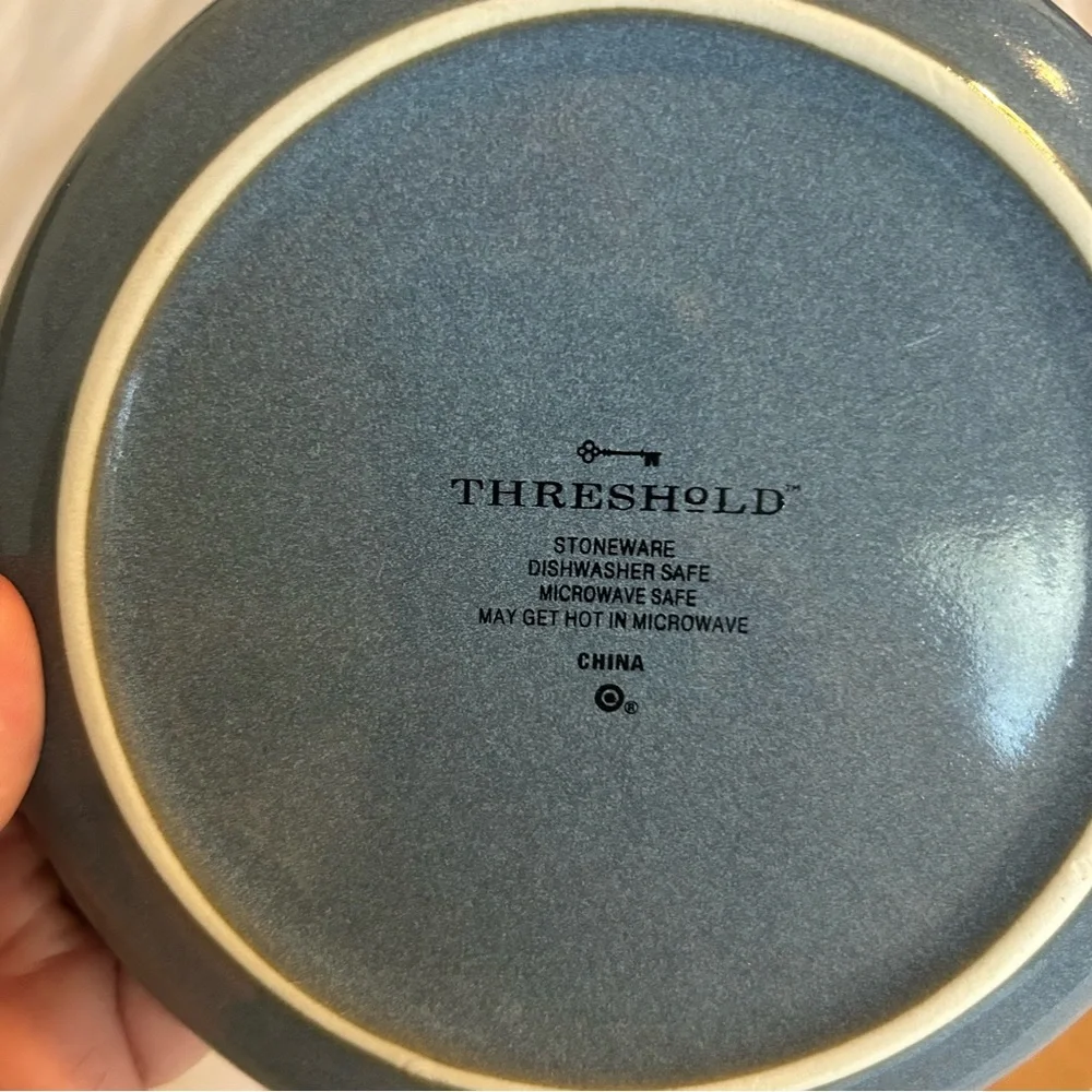Threshold Stoneware 2 Plate 2 Coasters. New